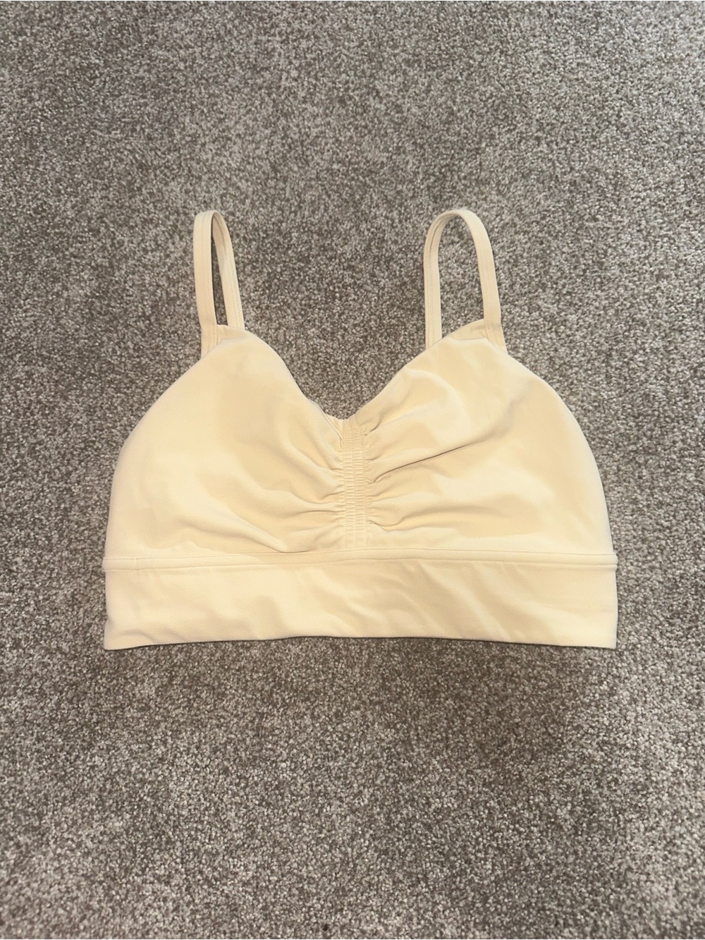 Butter Yellow Lululemon cinched Bra/Top - Picture 1 of 3